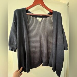 CJBanks Cropped Navy Sweater